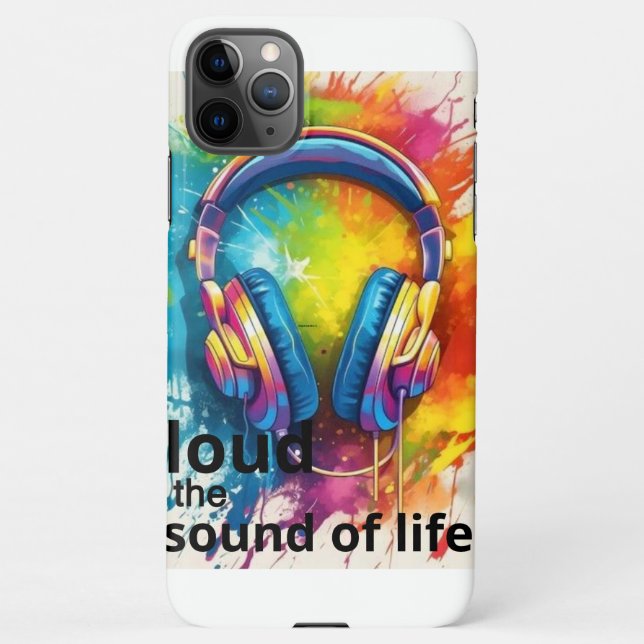 Capa Para iPhone Alto som da vida do iPhone 11case (Verso)