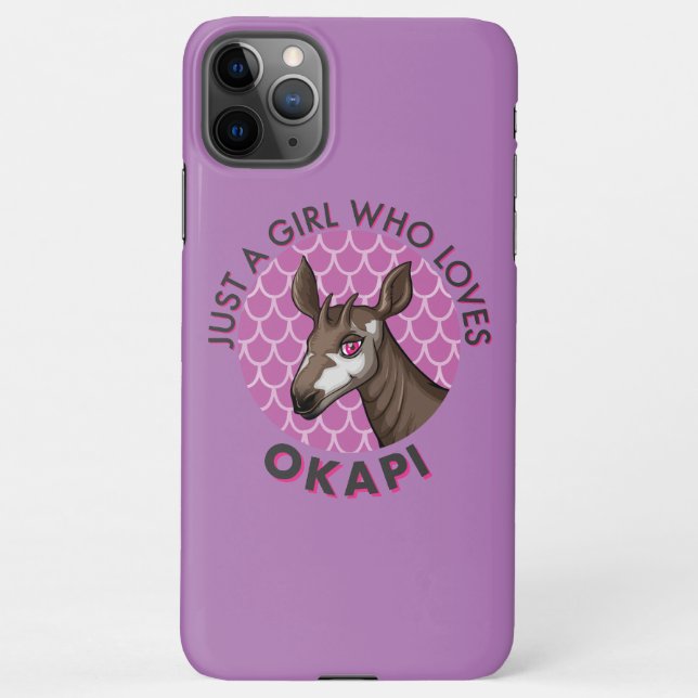 Capa Para iPhone Apenas uma garota que ama Okapi, Okapi Obsession L (Verso)