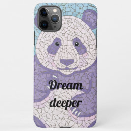 Capa Para iPhone Artistic Mosaic Panda Bear Dream Deeper Case