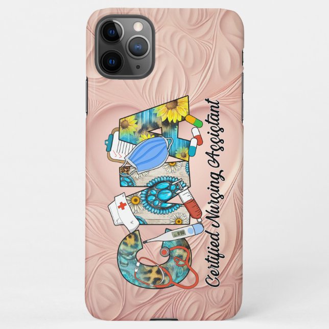 Capa Para iPhone Assistente de Enfermagem Certificado CNA (Verso)