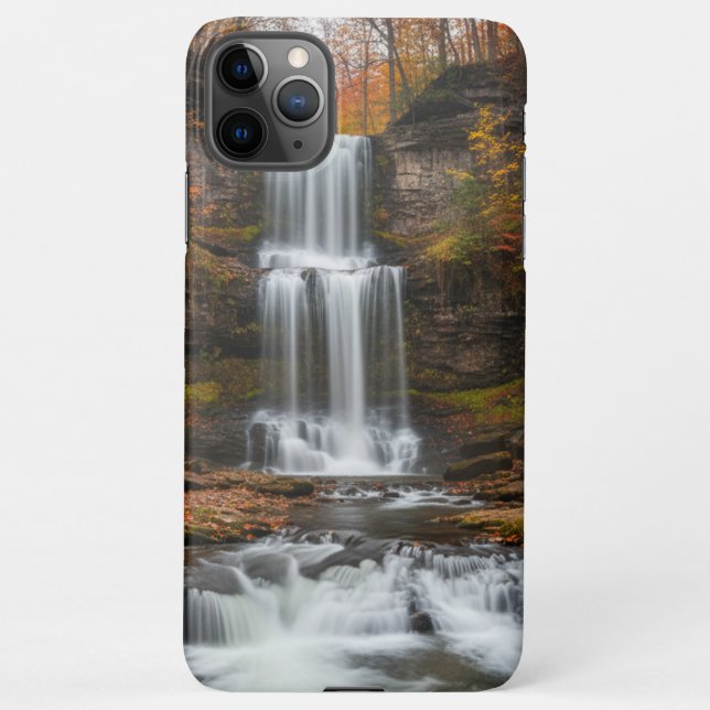 Capa Para iPhone Autumn waterfalls - beautiful  (Verso)