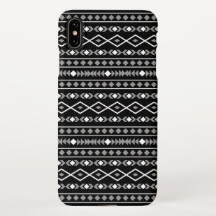 Capa Para iPhone Aztec Formas Padrão Cinza Preto Branco