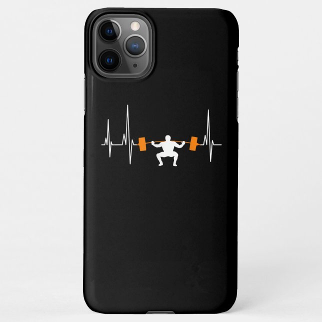 Capa Para iPhone Barbell Weighising Heartbeat Bodybuilding Legal (Verso)