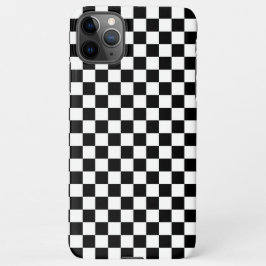 Capa Para iPhone Black and white checkerboard pattern 