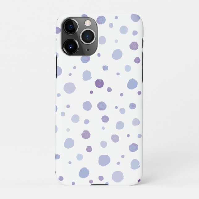 Capa Para iPhone bolinhas pintadas à mão (Verso)