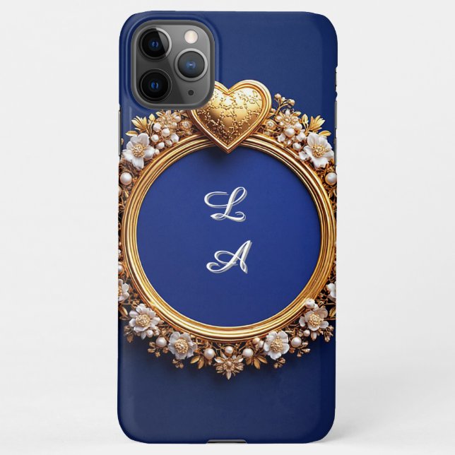 Capa Para iPhone Brilho de Coração Romântico Suave ✨ Conta de Pérol (Verso)