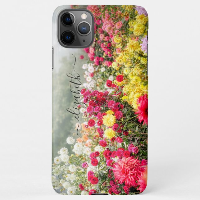 Capa Para iPhone Campo Flor Dahlia (Verso)