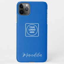 Capa de iphone com nome de logotipo personalizado 
