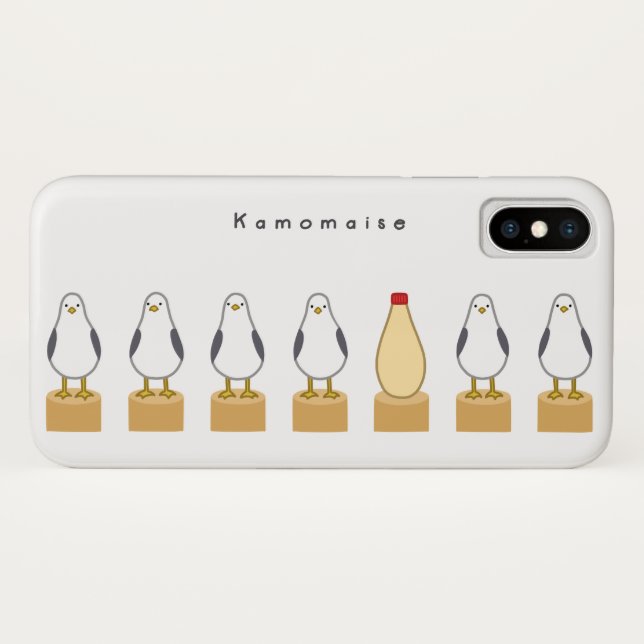 Capa Para iPhone, Case-Mate 【カモメとマヨネーズ】 Seagulls and mayonnaise (Verso (Horizontal))