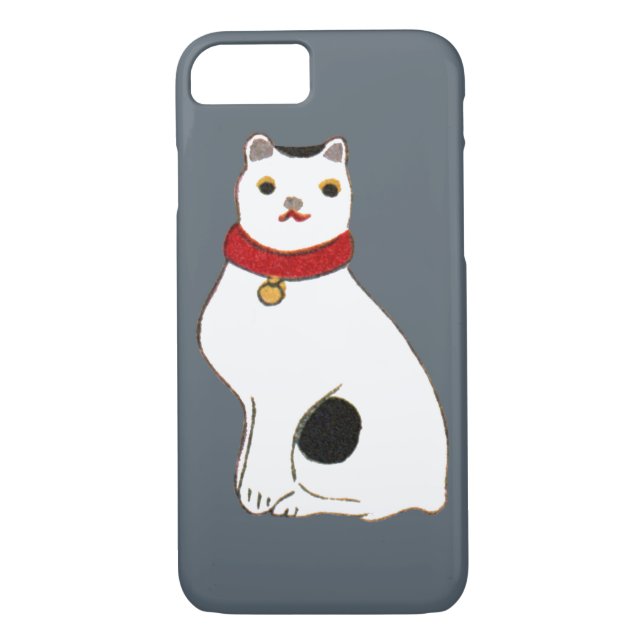 Capa Para iPhone, Case-Mate 日本の猫の人形, boneca do gato japonês (Verso)