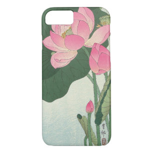 Capa iPhone 8/ 7 蓮 の 花, 小 原 古 flor 邨 Lotus, Ohara Koson, Ukiyo-e