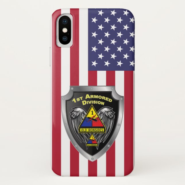 Capa Para iPhone, Case-Mate 1ª Divisão Blindada “Old Ironsides” (Verso)