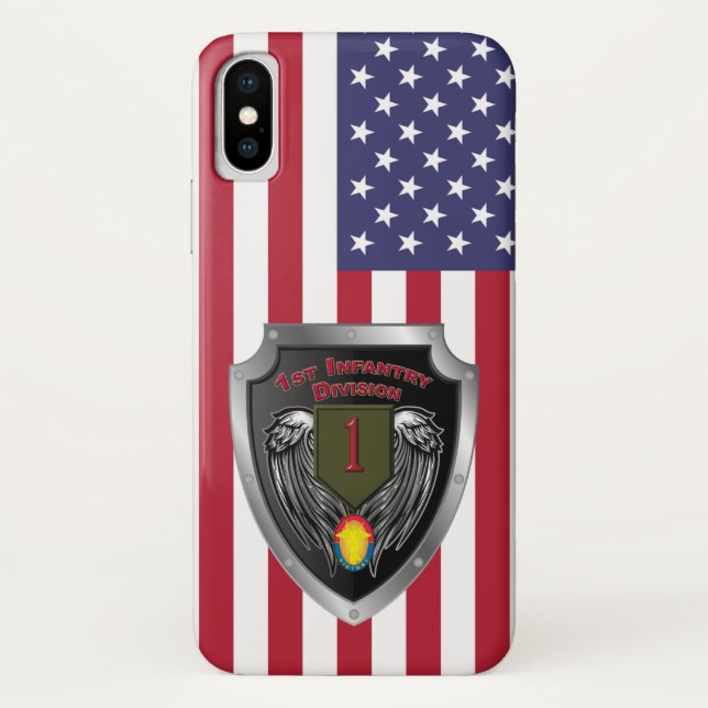 Capa Para iPhone, Case-Mate 1ª Divisão de Infantaria “Big Red One” (Verso)