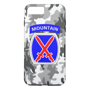 Capa Para iPhone Da Case-Mate 10ª Divisão de Montanha "Subir à Glória" Camo