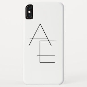 Capa Para iPhone Da Case-Mate 2 preto de sobreposição moderno das iniciais n