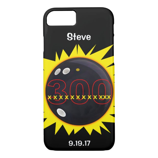 Capa Para iPhone, Case-Mate 300 Jogo Perfeito, 12 greves, Boliche (Verso)