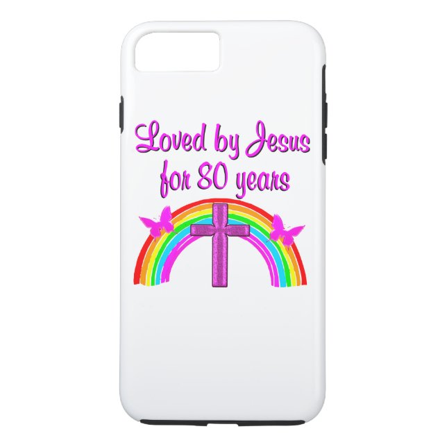 CAPA PARA iPhone, Case-Mate  80 CHRISTIAN BIRTHDAY RAINBOW DESIGN (Verso)