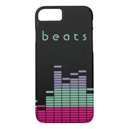 Capa iPhone 8/ 7 80s vencem música onda arte vintage teal pink roxo