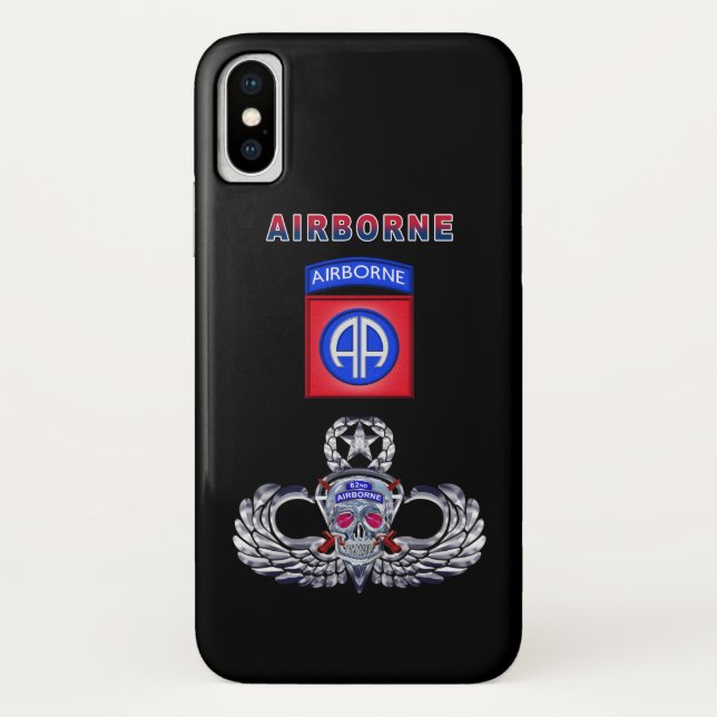 Capa Para iPhone, Case-Mate 82ª Divisão Aerotransportada “Até o Fim” (Verso)