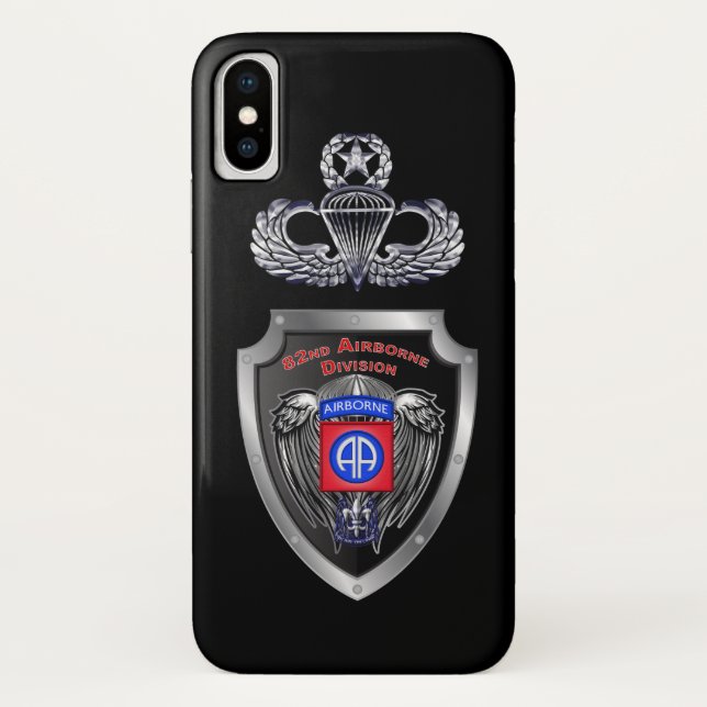 Capa Para iPhone, Case-Mate 82ª Divisão Aerotransportada “Até o Fim” (Verso)