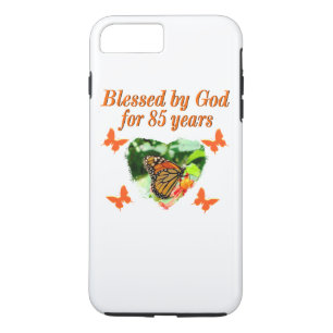 CAPA iPhone 8 PLUS/7 PLUS 85.º ANIVERSÁRIO ABISADO POR DEUS DESIGN