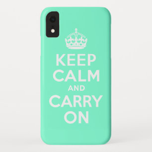 Capa Para iPhone Da Case-Mate A água-marinha mantem a calma e continua