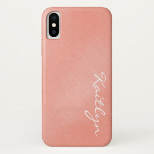 Capa Para iPhone Da Case-Mate A dobra cor-de-rosa Peachy simples lisa
