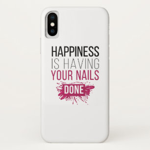Capa Para iPhone Da Case-Mate A felicidade bonito está tendo suas unhas feitas