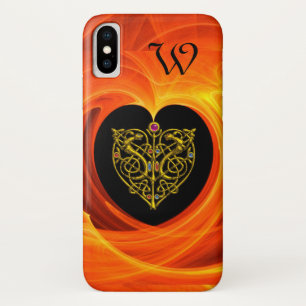 Capa Para iPhone X A FOLHA DOURADA, NÓS CELTAS enegrece o amarelo