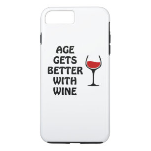 Capa iPhone 8 Plus/7 Plus A Idade Fica Melhor Com Vinho