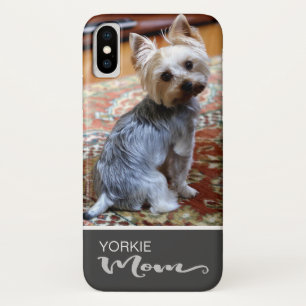 Capa Para iPhone Da Case-Mate A mamã de Yorkie do yorkshire terrier adiciona su