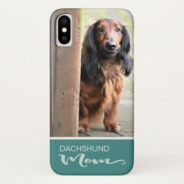 Capa Para iPhone Da Case-Mate A mamã do Dachshund de cabelos compridos adiciona