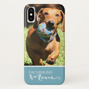 Capa Para iPhone Da Case-Mate A mamã do Dachshund lisa adiciona sua foto do cão