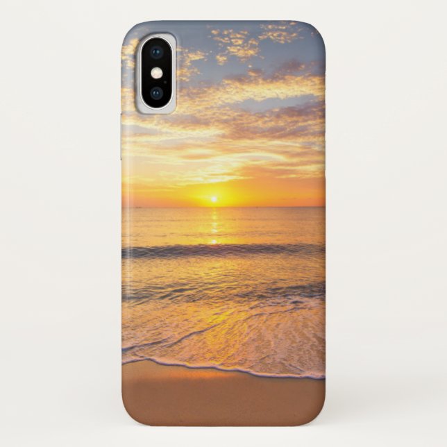 Capa Para iPhone, Case-Mate A manhã Sun no beira-mar (Verso)