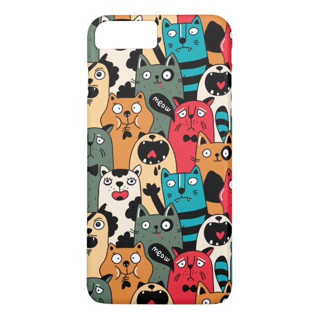 Capa Para iPhone, Case-Mate A multidão de gatos (Verso)