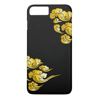 Capa iPhone 8 Plus/7 Plus A nuvem Dourado legal modela o caso positivo do