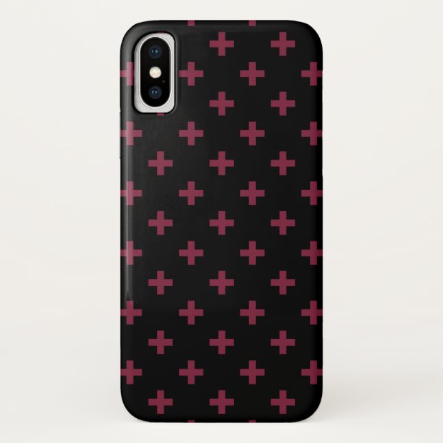 Capa Para iPhone, Case-Mate A poca de amora cruza a preto (Verso)