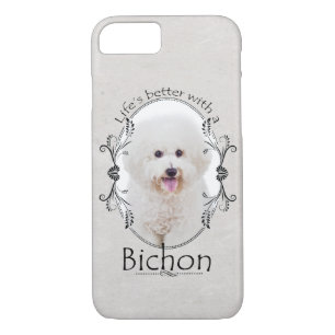 Capa Para iPhone Da Case-Mate A vida é melhor caso de Bichon Smartphone