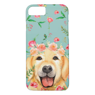 Capa iPhone 8/ 7 A vida é melhor com um golden retriever