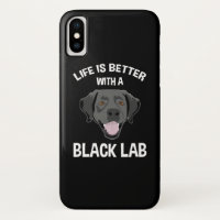 A Vida É Melhor Com Um Laboratório Preto