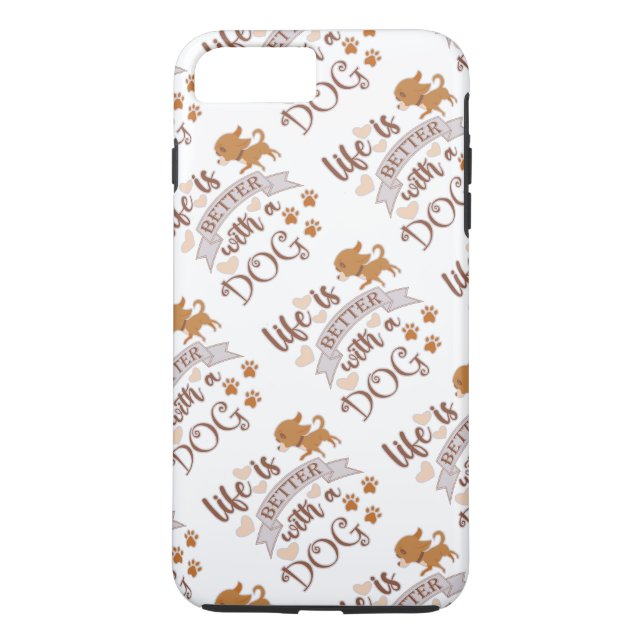 Capa Para iPhone, Case-Mate A vida é melhor com uma citação engraçada (Verso)