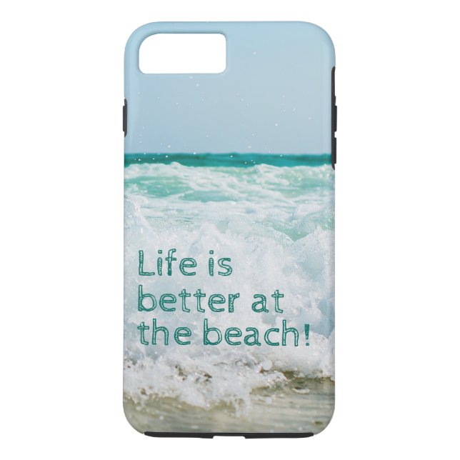 Capa Para iPhone, Case-Mate A Vida É Melhor Na Onda Da Praia (Verso)