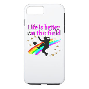 CAPA iPhone 8 PLUS/7 PLUS A VIDA É MELHOR NO CAMPO DO FUTEBOL