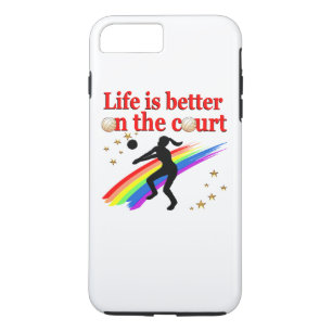 CAPA iPhone 8 PLUS/7 PLUS A VIDA É MELHOR NO DESIGN DO TRIBUNAL VOLLEYBALL