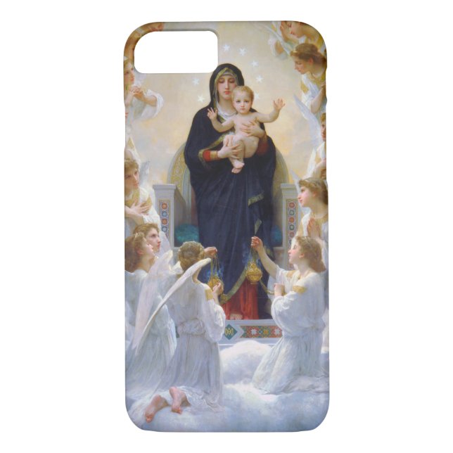Capa Para iPhone, Case-Mate A Virgem com Anjos, Bouguereau (Verso)