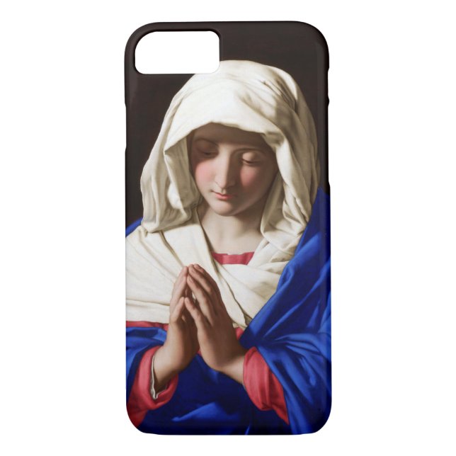 Capa Para iPhone, Case-Mate A Virgem na Oração, Sassoferrato (Verso)