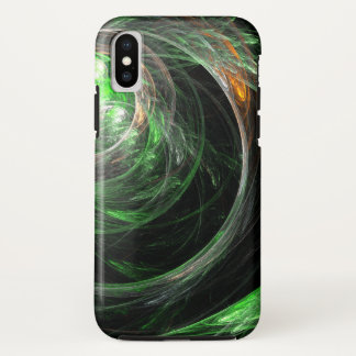 Capa Para iPhone Da Case-Mate À volta da Abstrato de Arte Verde Mundial