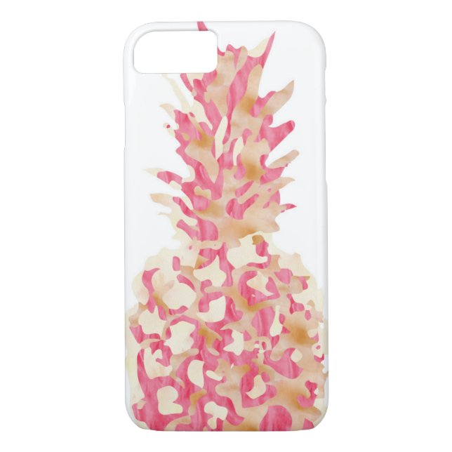 Capa Para iPhone, Case-Mate Abacaxi - aguarela cor-de-rosa (Verso)