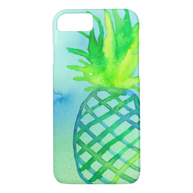 Capa Para iPhone, Case-Mate Abacaxi de Abacaxi Azul (Verso)