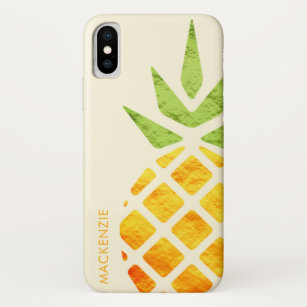 Capa Para iPhone Da Case-Mate Abacaxi de folha tropical personalizado